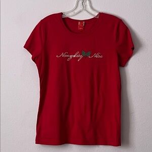 Target Red 'Naughty or Nice' Women's Tee